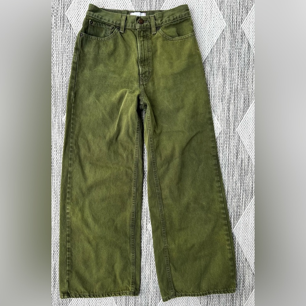 BDG Urban Outfitters High & Wide Green Jeans